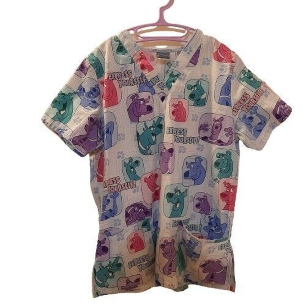 Sz S Vtg 1990s Y2k Cartoon Netork Scooby Doo Wear… - image 1